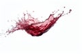 Dramatic wine bottle uncorking with wine dramatically spraying out on a white background Royalty Free Stock Photo