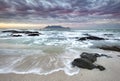 A dramatic Winter sunrise over Table Mountain