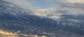 Dramatically beautiful clouds at sunset Royalty Free Stock Photo