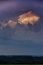 Dramatically illuminated clouds Royalty Free Stock Photo