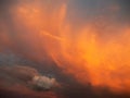 Dramatick sunset sky Royalty Free Stock Photo
