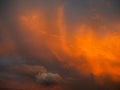 Dramatick sunset sky Royalty Free Stock Photo