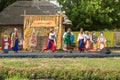 The dramatized fancy-dress performance in the Ukrainian style, Sorochinsk fair Royalty Free Stock Photo