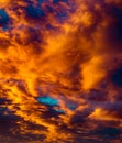 Drammatic evening sky Royalty Free Stock Photo