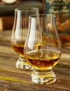 Drams of Whiskey Sit and Aerate Royalty Free Stock Photo