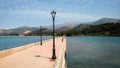 Drapano Bridge in Argostoli, Kefalonia, Greece Royalty Free Stock Photo