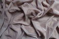 Draped dull dusky pink polyester mesh fabric Royalty Free Stock Photo