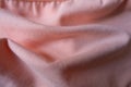 Draped light pink cotton jersey