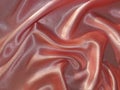 Draped pink (peachy) satin background Royalty Free Stock Photo