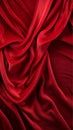 draped Smooth and rich red velour texture. Royalty Free Stock Photo