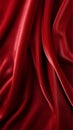 draped Smooth and rich red velour texture. Royalty Free Stock Photo