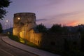 Drapers Bastion in the evening light, Brasov, Transylvania, Romania