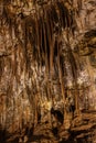 Drapes of stalactites defying gravity