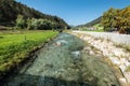 Drava river between Innichen, Italy and Lienz Austria