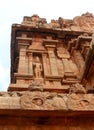 Dravidian stone architecture work in the ancient Brihadisvara Temple in Thanjavur, india. Royalty Free Stock Photo