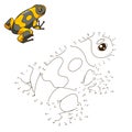 Draw the animal frog educational game vector