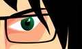 draw anime character faces with focused eyes and attractive colors