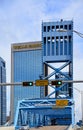 Draw Bridge over St. Johns River, Jacksonville,Florida Royalty Free Stock Photo