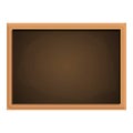 Draw chalkboard icon, cartoon style