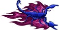 draw colored animal scorpion vector illustration design