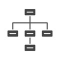Draw Hierarchy icon vector image.