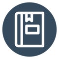 Draw, moleskine bold vector icon which can be easily modified or edited