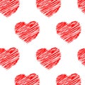 Draw Your Love in Your Darling`s Heart. Vector Pattern