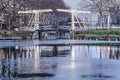 Drawbridge canal reflection