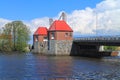 Drawbridge `Eagle` by Deima river Royalty Free Stock Photo