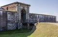 The drawbridge at the entrance to Fort Washington, Maryland Royalty Free Stock Photo