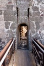 Drawbridge at the entrance to the old castle Royalty Free Stock Photo