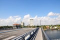 Drawbridge over intercoastal in South Florida Royalty Free Stock Photo