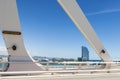 Drawbridge over the port of Barcelona, Spain