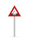 Drawbridge road sign Royalty Free Stock Photo