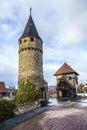 Drawbridge tower near the Castle Bad Homburg Royalty Free Stock Photo