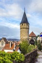Drawbridge tower near the Castle Bad Homburg Royalty Free Stock Photo