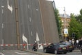 Drawbridge and trafic, Amsterdam, Netherlands