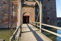 Drawbrigde at the fortification of Loevestijn in the Netherlands Royalty Free Stock Photo