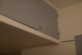 Drawer in room. Interior details. Small box on ceiling