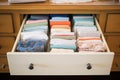 drawers filled with silk handkerchiefs