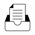 Drawers Glyph Style vector icon which can easily modify or edit