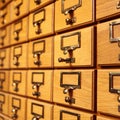 Drawers of the Library of Parliament Ottawa