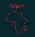 Drawing of Africa