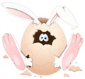 Easter Bunny - Cartoon Character - Vector Illustration Royalty Free Stock Photo