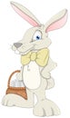 Easter Bunny - Cartoon Character - Vector Illustration Royalty Free Stock Photo
