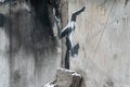 Drawing by artist Banksy in Borodyanka, Ukraine