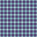 Drawing background vector seamless, difficult fabric texture textile. Apparel pattern tartan plaid check in violet and light