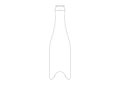 Drawing of a bottle for wine, champagne, sparkling wine in general