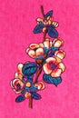 A drawing of a branch of pink blossoms. Royalty Free Stock Photo