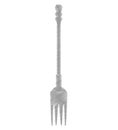 drawing cooking fork utensils kitchen